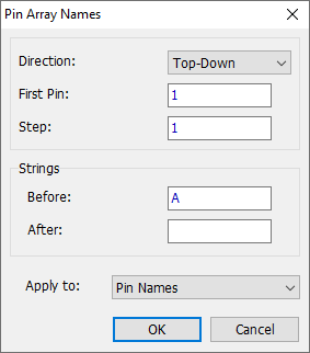 Pin Array Names CE