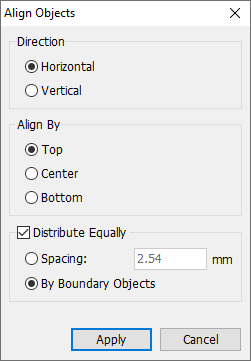 Align objects