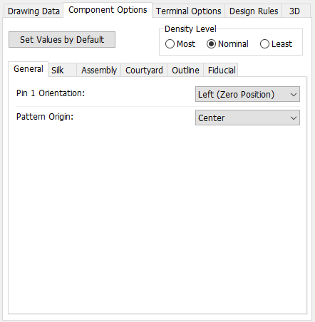 PatGen - Chip Component Options