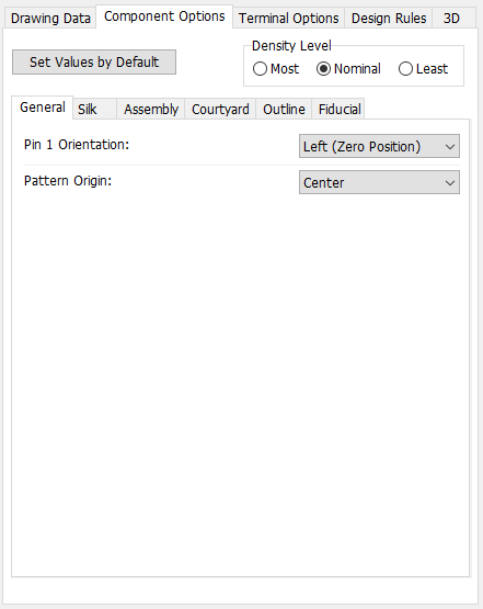 PatGen - QFP Comp Options
