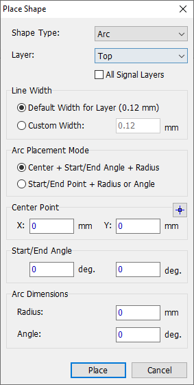 Precise placement ARC