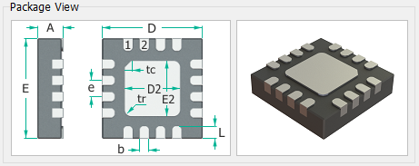 QFN w tab Package View