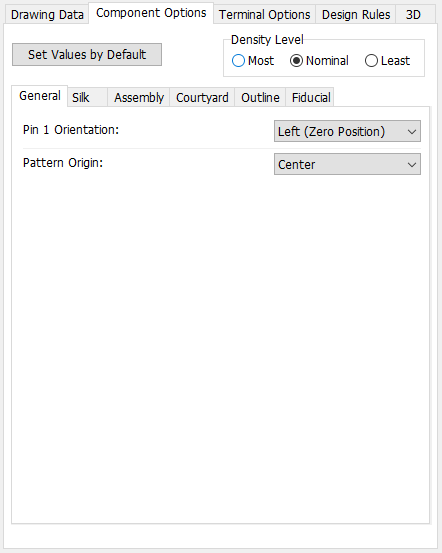 SON with Tab Component Options