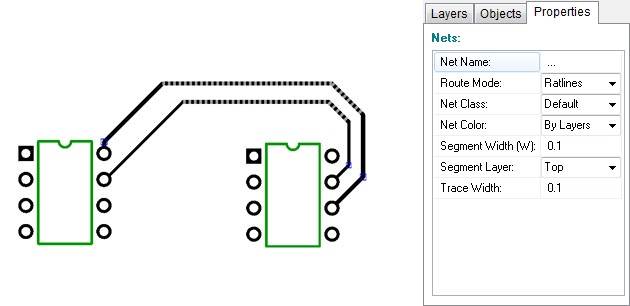 Four segments selected