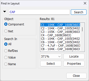 Find in Layout