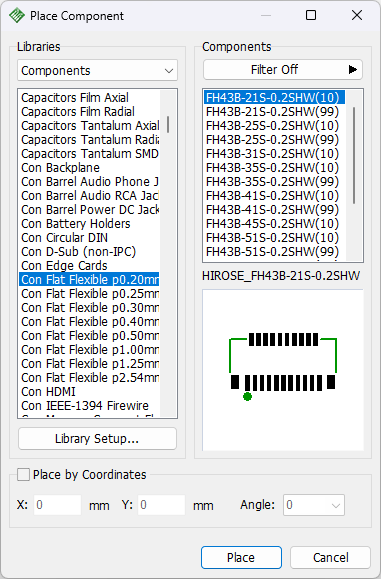 place component no price