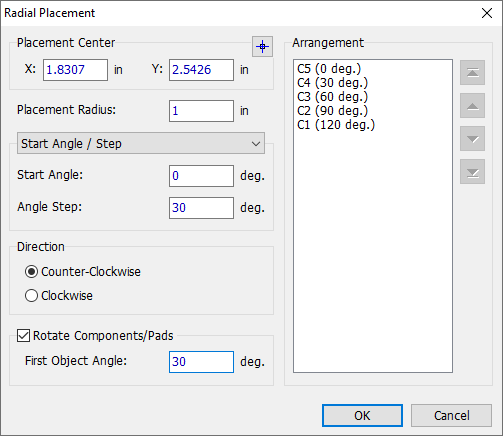 Radial Placement