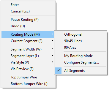 right-click routing