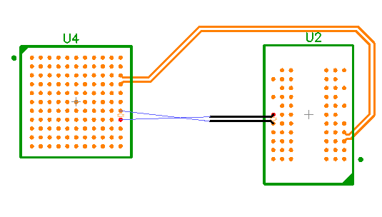 routing diff pair