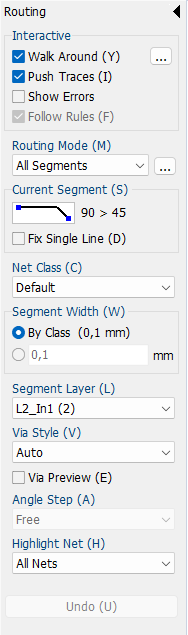 Routing panel