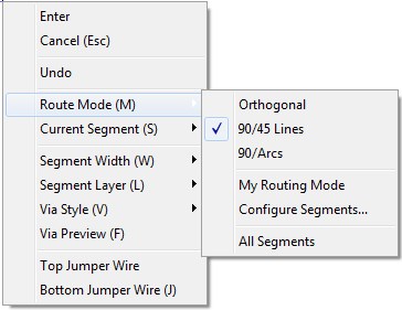 routing right-click