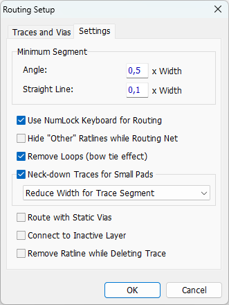 routing setup