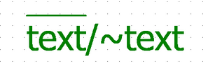 Tilde one line