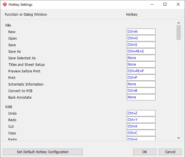 Hotkey Settings