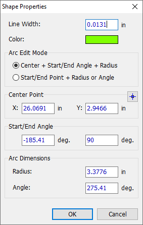 Properties Arc